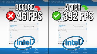 🔧 INTEL HD GRAPHICS BEST SETTINGS TO BOOST FPS FOR GAMING 🔥  Optimize Intel HD Graphics ✔️ [upl. by Narok]