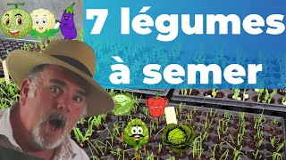 7 légumes à semer en février pour le potager [upl. by Mellen174]