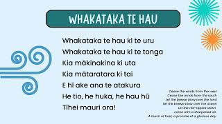 Whakataka te hau [upl. by Nelleh734]