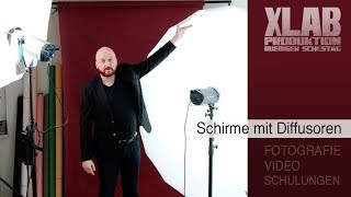 Schirme mit Diffusoren vs Softboxen [upl. by Tallie805]