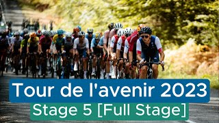 Tour de l’Avenir 2023 Stage 5 FULL STAGE [upl. by Anerb]