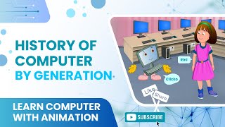 Basics of Computers  History of Computer by Generation  Computer Evolution  Animation [upl. by Yntirb]