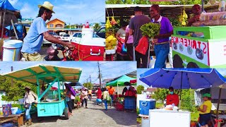 Plaisance Sunday Market Scene 🇬🇾 GUYANA 2023 [upl. by Aneekas847]