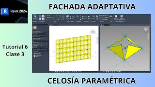 REVIT  Fachada Adaptativa  Celosía Paramétrica [upl. by Armin]