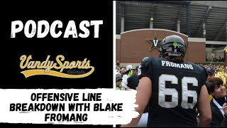 Breaking down Vanderbilts offensive line scheme with Blake Fromang [upl. by Abihsot323]