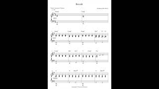 Brividi  Mahmood BLANCO base e spartito piano Sanremo 2022 [upl. by Llehsyt907]