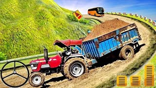 Heavy Tractor Trolley Cargo Simulator 3D Farming Cargo Driver  Android Gameplay FHD [upl. by Yajiv]