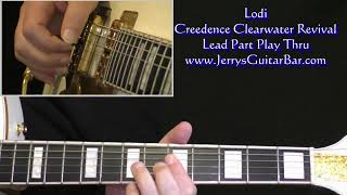 Creedence Clearwater Revival Lodi Lead Guitar Play Thru [upl. by Beltran]