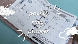 my pocket rings planner setup ✧ functional and minimalist [upl. by Llereg]