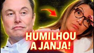 ELON MUSK HUMILHOU A JANJA EM RESPOSTA AO XINGAMENTO DA PRIMEIRADAMA BAIXO NÍVEL DO BRASIL [upl. by Ayikat]