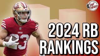 2024 Fantasy Football Running Back Rankings [upl. by Collier811]