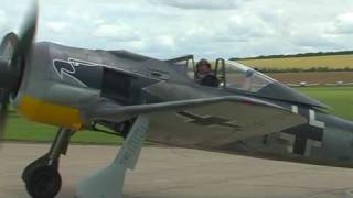 Duxford Focke Wulf 190 and Messerschmitt 109 WW2 Fighter [upl. by Stringer106]