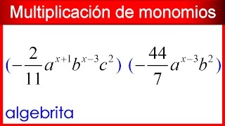 Multiplicación de monomios OMP 162 [upl. by Nwahsaj]