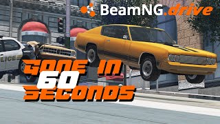 Gone in 60 Seconds  Epic Police Car Chase and Speed Crashes in BeamNGdrive Movie 4K [upl. by Geof]