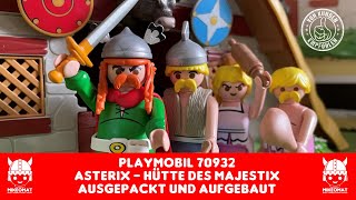 Playmobil 70932 Asterix  Hütte des Majestix Unboxing  Ausgepackt  Aufgebaut [upl. by Orofselet]