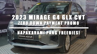 2023 MirageG4 GLX CVT  ZERO DOWN PAYMENT Promo  Napakarami Pang FREEBIES [upl. by Yand893]