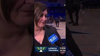 Latricia Trammell halftime sideline interview [upl. by Zwiebel]