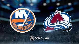 Landeskog MacKinnon power Avs past Islanders 61 [upl. by Nehcterg]