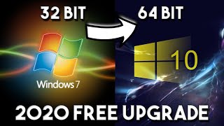 How to Upgrade WIndows 7 32Bit to WIndows 10 64Bit  Windows 7810 Explained [upl. by Carma]