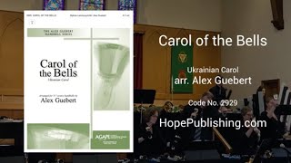 Carol of the Bells Ukranian Carol by Mykola Leontovych arr By Alex Guebert [upl. by Min]