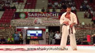 Gábor Rózsa vs Zinchenko Andrei  EUROPEAN SHINKYOKUSHIN KARATE CHAMPIONSHIP 2014 BAKU [upl. by Mavilia195]