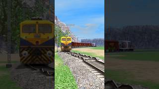 DIESEL TRAINS RUNNING ON BUMPY RAILROAD TRACKS train [upl. by Segalman]