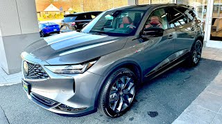 2024 Acura MDX ASpec delivery Liquid Carbon Metallic on Red acuramdx mdxaspec [upl. by Nnayhs]