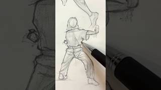 Gesture drawing practice drawing art [upl. by Enerahs52]