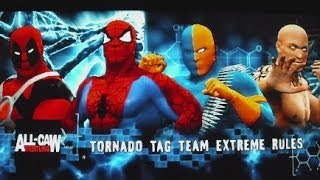 SpiderMan amp Deadpool vs Deathstroke amp Movie Deadpool  All CAW Wrestling Season 5 Episode 2 [upl. by Kenon161]