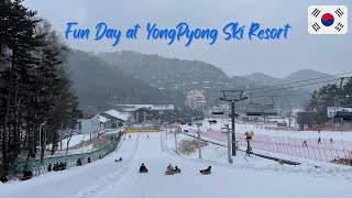 Fun Day At Yongpyong Ski Resort  PyeongChang Korea [upl. by Zumwalt]