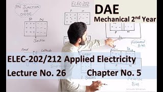 Lec 26  ELEC202 App Electricity amp Electronics PN Junction or Diode DAE Mech 2nd Year ch 5 [upl. by Jonme]