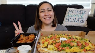 PIZZA GUYS MUKBANG  PIZZA amp WINGS [upl. by Lyndel767]