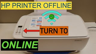 HP Printer Offline How To Turn It Online [upl. by Kylstra]