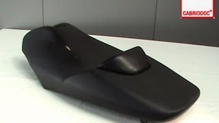 MOTORRAD SITZBANK REPARATUR  MOTORCYCLE VINYL SEAT DIY REPAIR [upl. by Dudley]