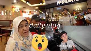 Sambut Birthday Mak And Ada Content Creator Baru 😆  VLOG 2402 [upl. by Adnwahsal]