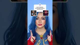 Evie chose her favorite Character 💙 evie descendants2 descendants mal carlos disneymakeup [upl. by Eedoj]