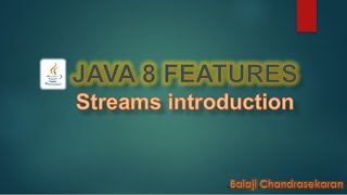 Java Streams API Introduction [upl. by Azilem]