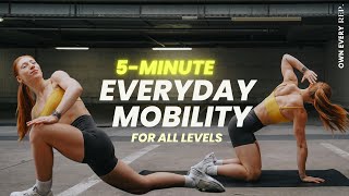 5 Min Daily Mobility Routine  BEST Full Body Mobility Flow  No Equipment [upl. by Carlton]