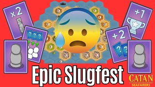 You Wont Believe This Epic Nervewracking Slugfest  Catan Seafarers  Game 209 [upl. by Emyaj]