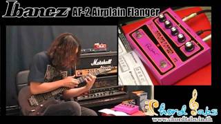 Review Ibanez AF2 Paul Gilbert Signature Airplane Flanger [upl. by Adniram]