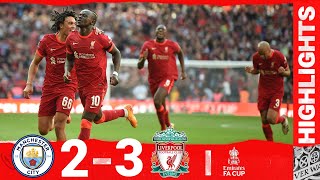 HIGHLIGHTS Man City 23 Liverpool  WEMBLEY WIN IN THE SEMIFINALS [upl. by Nylassej]