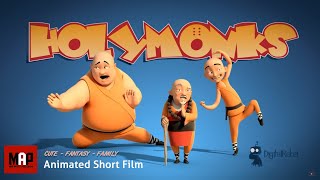 Funny CGI 3d Animated Short Film  HOLY MONKS  Family Animation Cartoon for Kids by Digital Rebel [upl. by Lesirg]