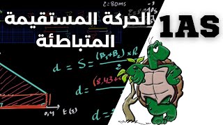 الحركة المستقيمة المتباطئة كيفية حساب السرعة والمسافة شرح مفصل [upl. by Maxi]