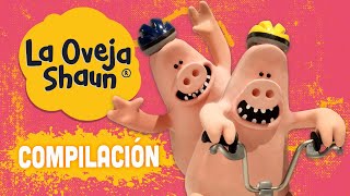 Los Cerdos Traviesos  Compilación La Oveja Shaun [upl. by Anaujal]