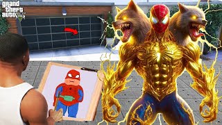 Franklin Uses Magical Painting To Make The STRONGEST SPIDERMAN In Gta 5 Saurabh Dhakad [upl. by Raddi856]