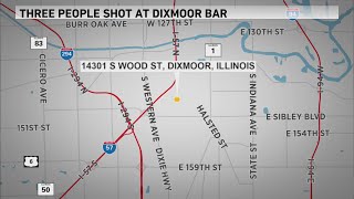 Shooting at bar in Dixmoor leaves 3 injured [upl. by Pazia]