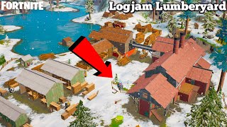 NEW LOGJAM LUMBERYARD LOCATION GAMEPLAY  FORTNITE LOOTING GUIDE [upl. by Hulbig]