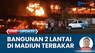 3 Mobil Damkar Dikerahkan Padamkan Si Jago Merah yang Hanguskan Bangunan 2 Lantai di Madiun [upl. by Dorsy]