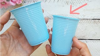 YOU WONT SPEND ANYTHING to make these DISPOSABLE CUP SOUVENIRS  NO HOT 🎈🎂 GLUE [upl. by Lainey417]