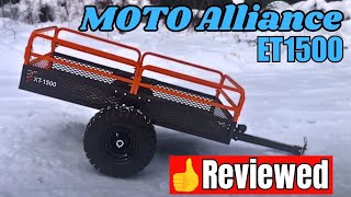 Motoalliance ET1500 ATVUTV utility trailer for acreage jobs and short travels through the brush [upl. by Adnwahs526]